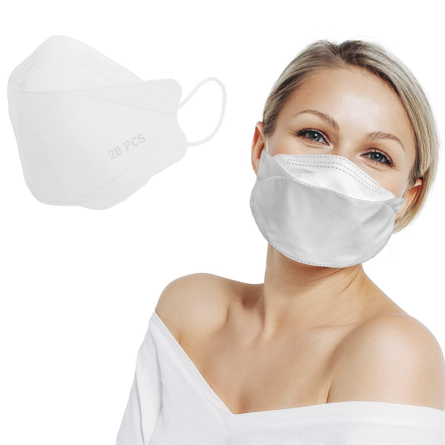 Christmas Feeling Christmas Feeling KF94 Face Masks Premium Breathable Comfortable Protection Individually Packaged Made in Korea (White Pack of 20)