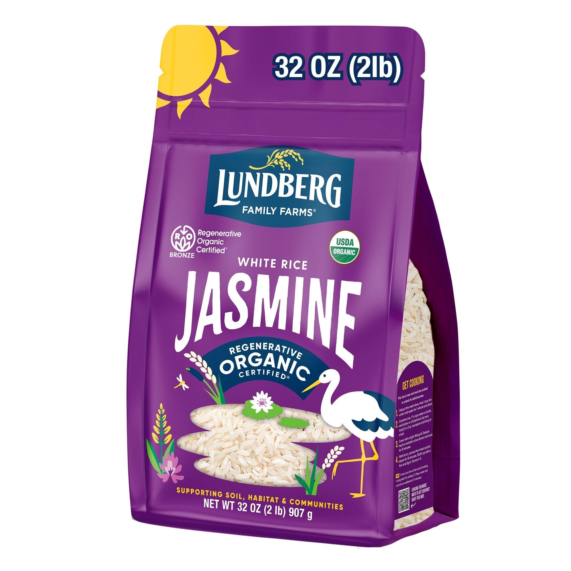 Lundberg Lundberg Family Farms Organic Jasmine Rice, California White, 32 Ounce