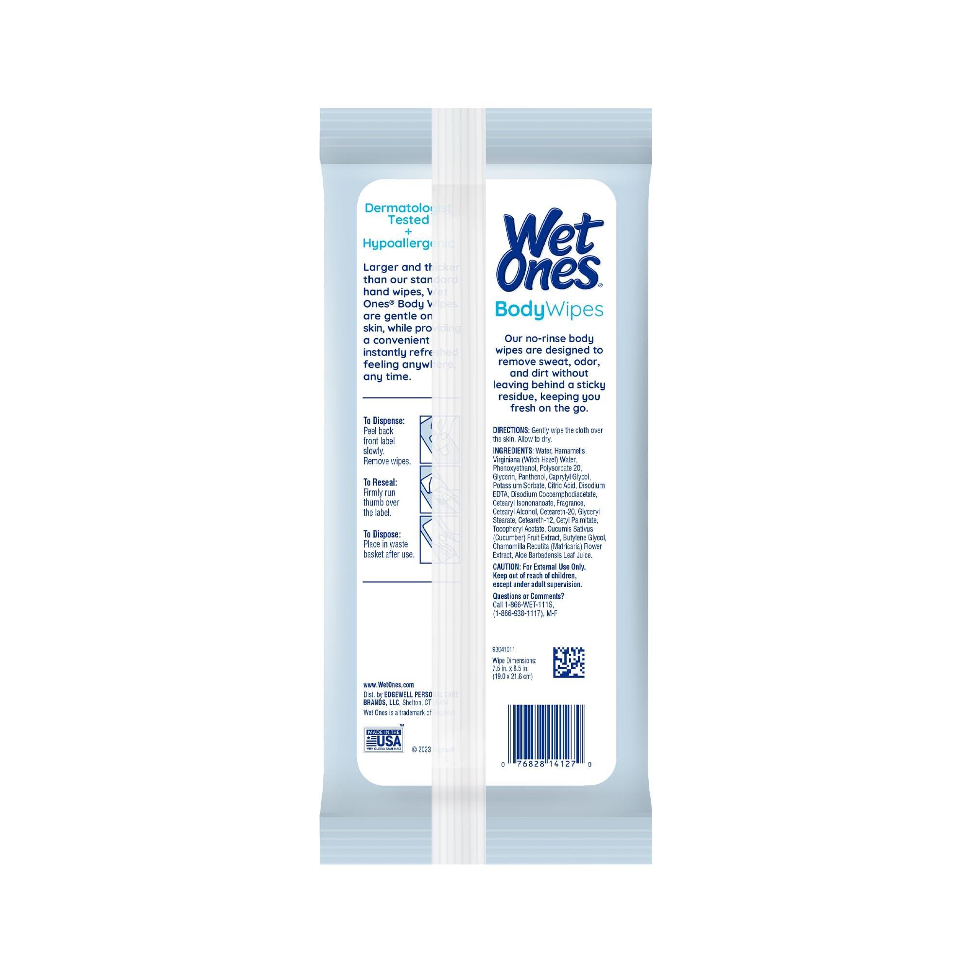 Wet Ones Wet Ones Body Wipes Clean Scent 28 Count (6 Pack)