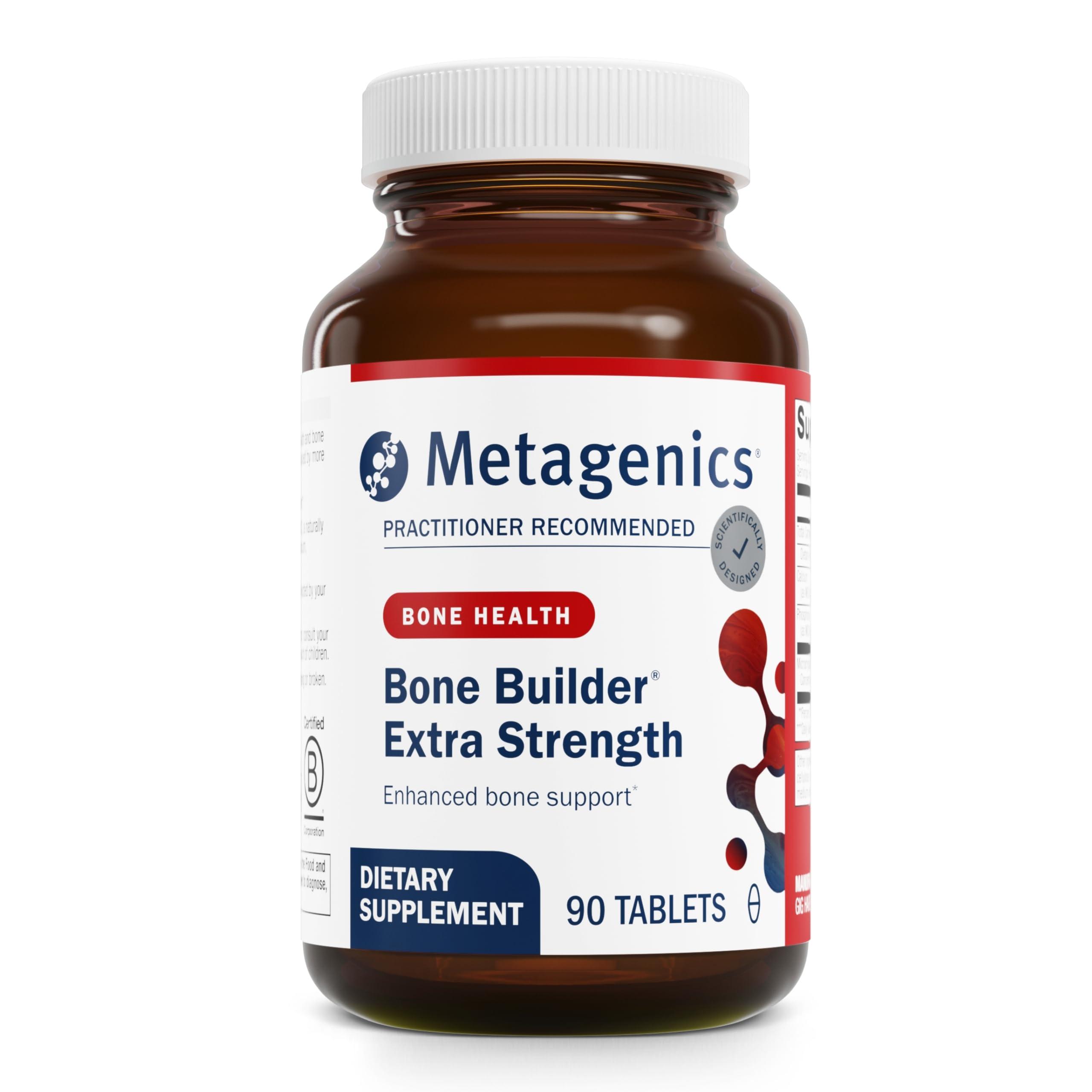 Metagenics Metagenics Bone Builder Extra Strength - Calcium Supplement Supports Bone Health* - with Phosphorus - Gluten-Free & Non-GMO - 90 Tablets - 30 Servings