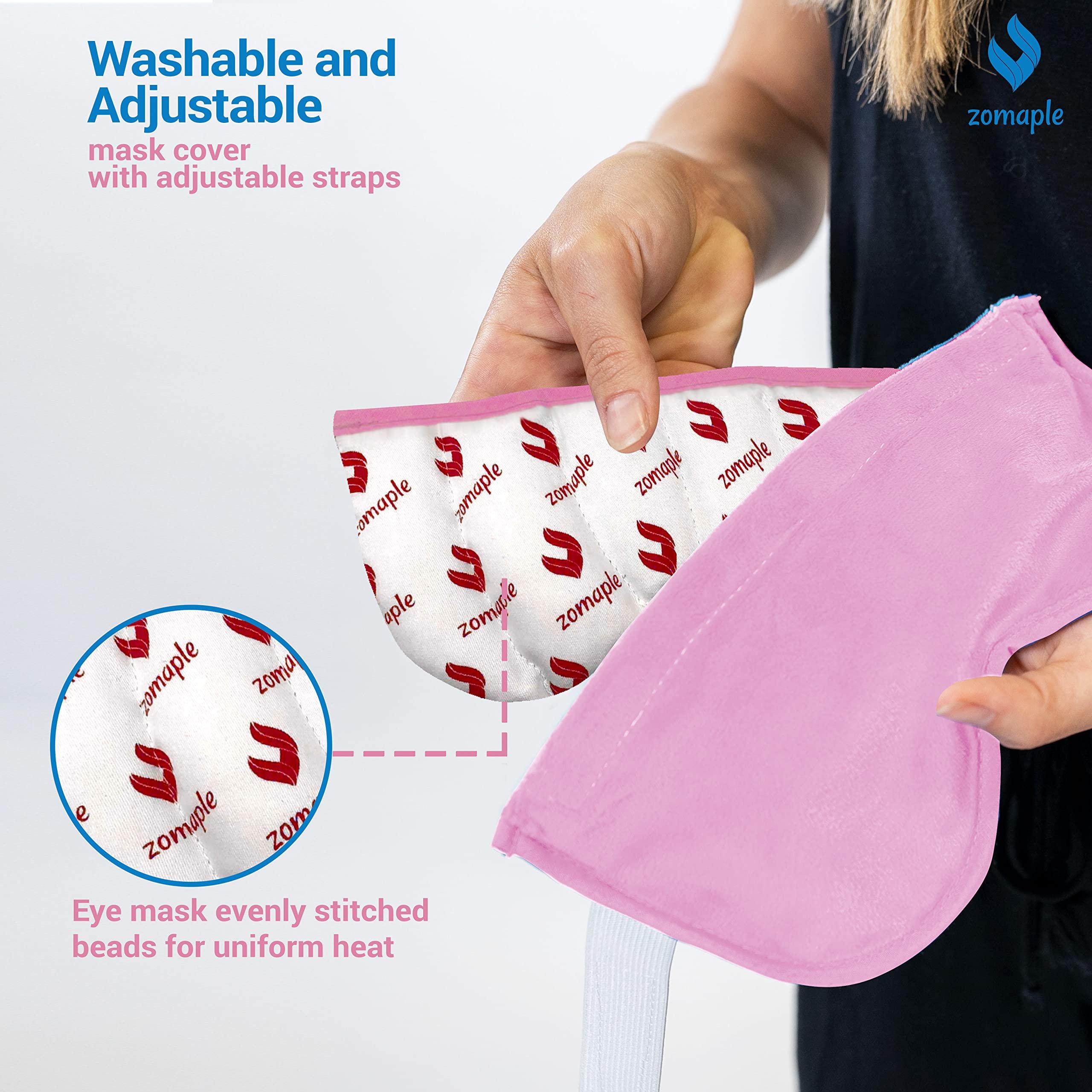 Zomaple Zomaple Heated Eye Mask for Dry Eyes, Reusable Dry Eye Mask with Moist Heat Warming Compress, Soothing Eye Warm Compress for Dry Eyes Relief - Microwavable Eye mask for Dry Eyes, Stye and Blepharitis