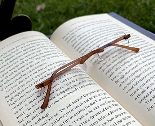 Calabria The Original Flexie Reading Glasses By Calabria (3.50, Root Beer)