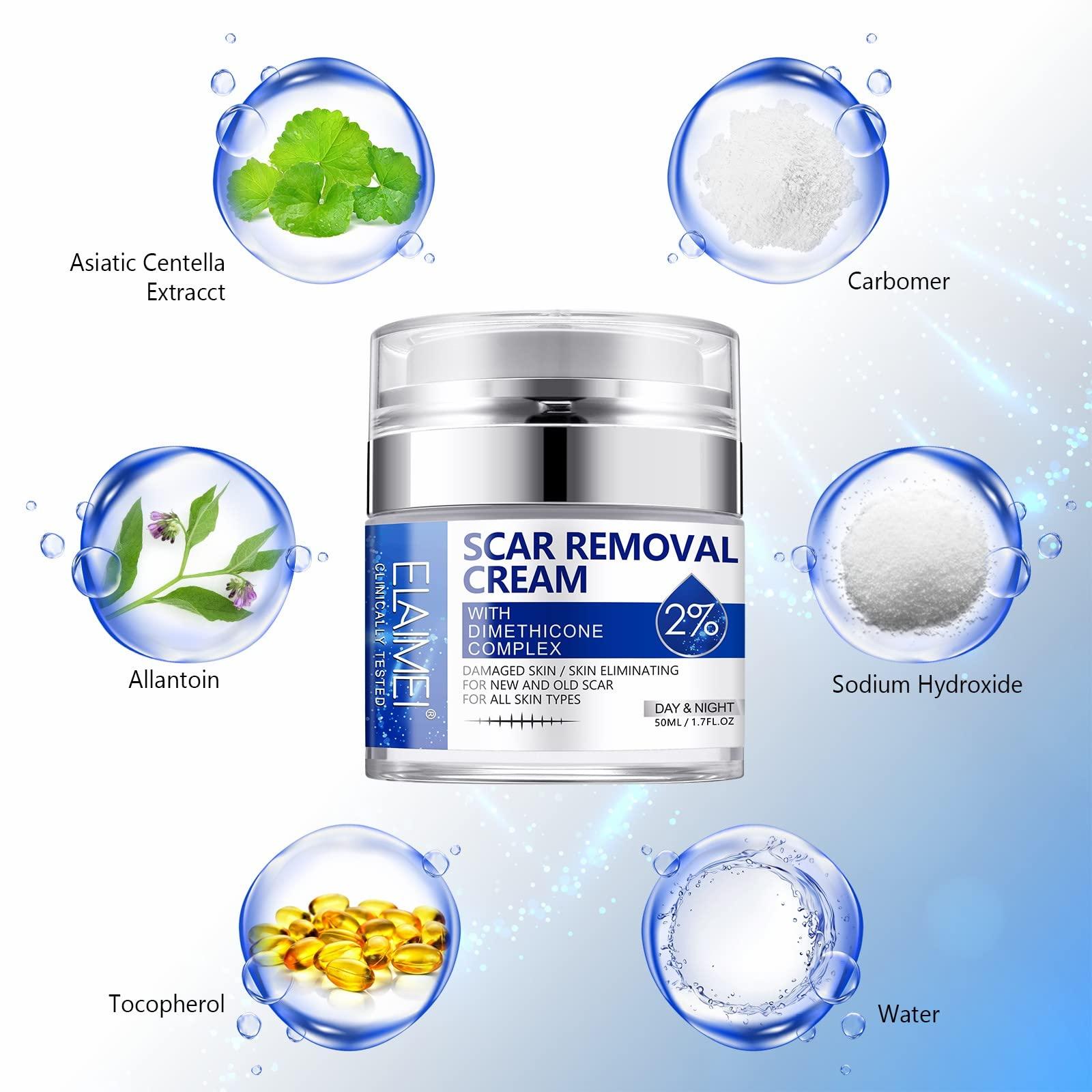 RTBYUE Scar Removal Cream - Advanced Scar Treatment Gel for Surgical Scars, Acne Scars, C-Section, Burns, Stretch Marks - for Old and New Scars