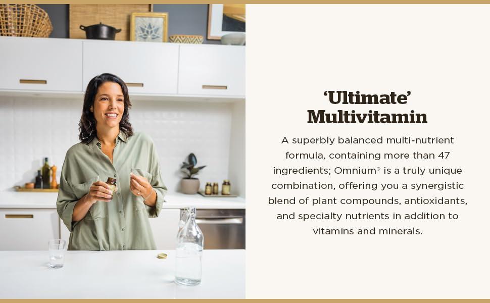 Solgar Solgar Omnium - 90 Tablets - Phytonutrient Complex + Multiple Vitamin & Mineral Formula - Non-GMO, Vegan, Gluten Free - 45 Servings