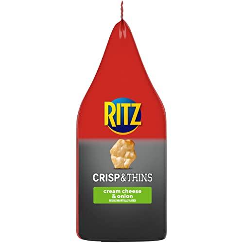 Ritz Ritz Crisp and Thins Cream Cheese and Onion Chips, 7.1 Oz