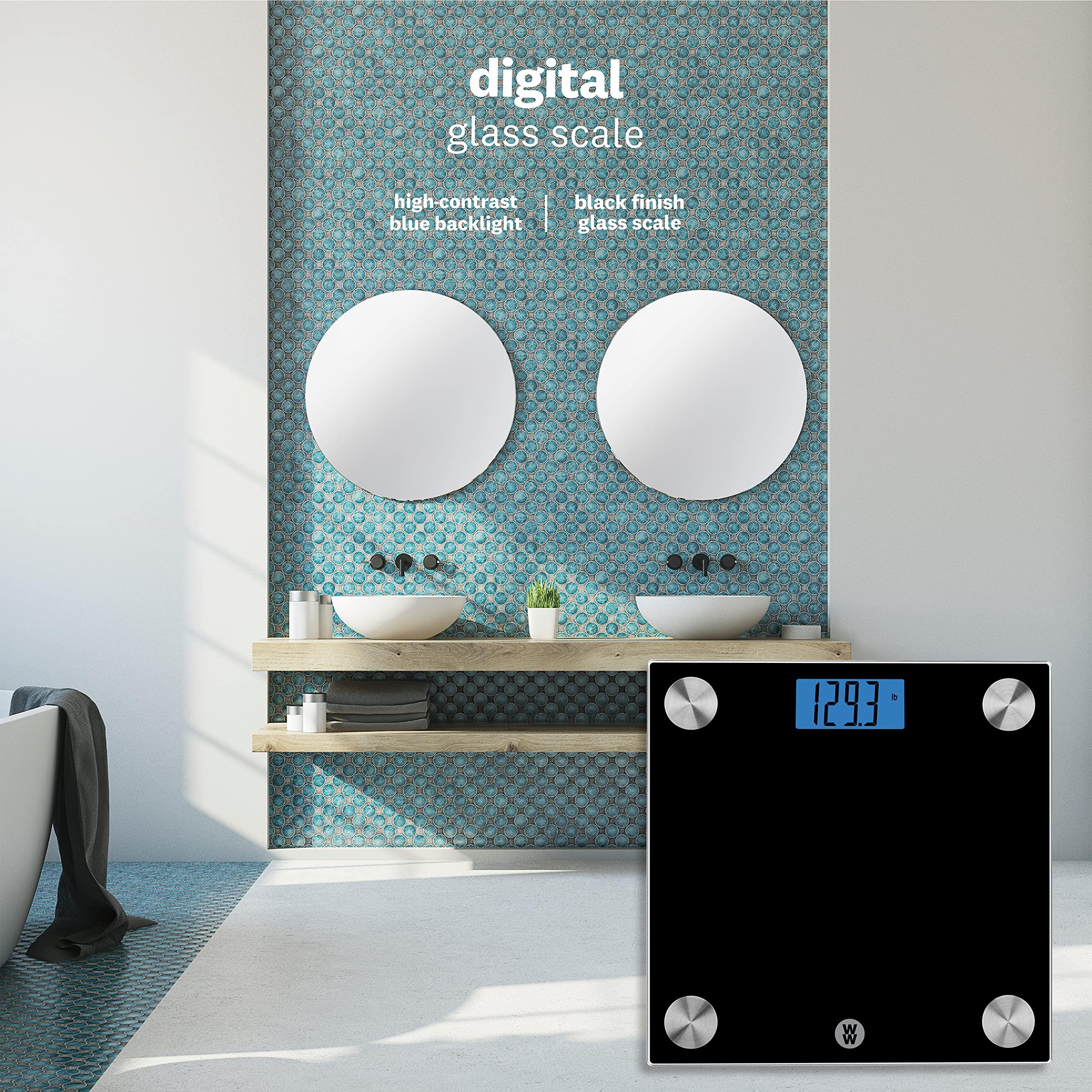 Conair Weight Watchers Scales by Conair Scale for Body Weight, Digital Bathroom Scale in Black