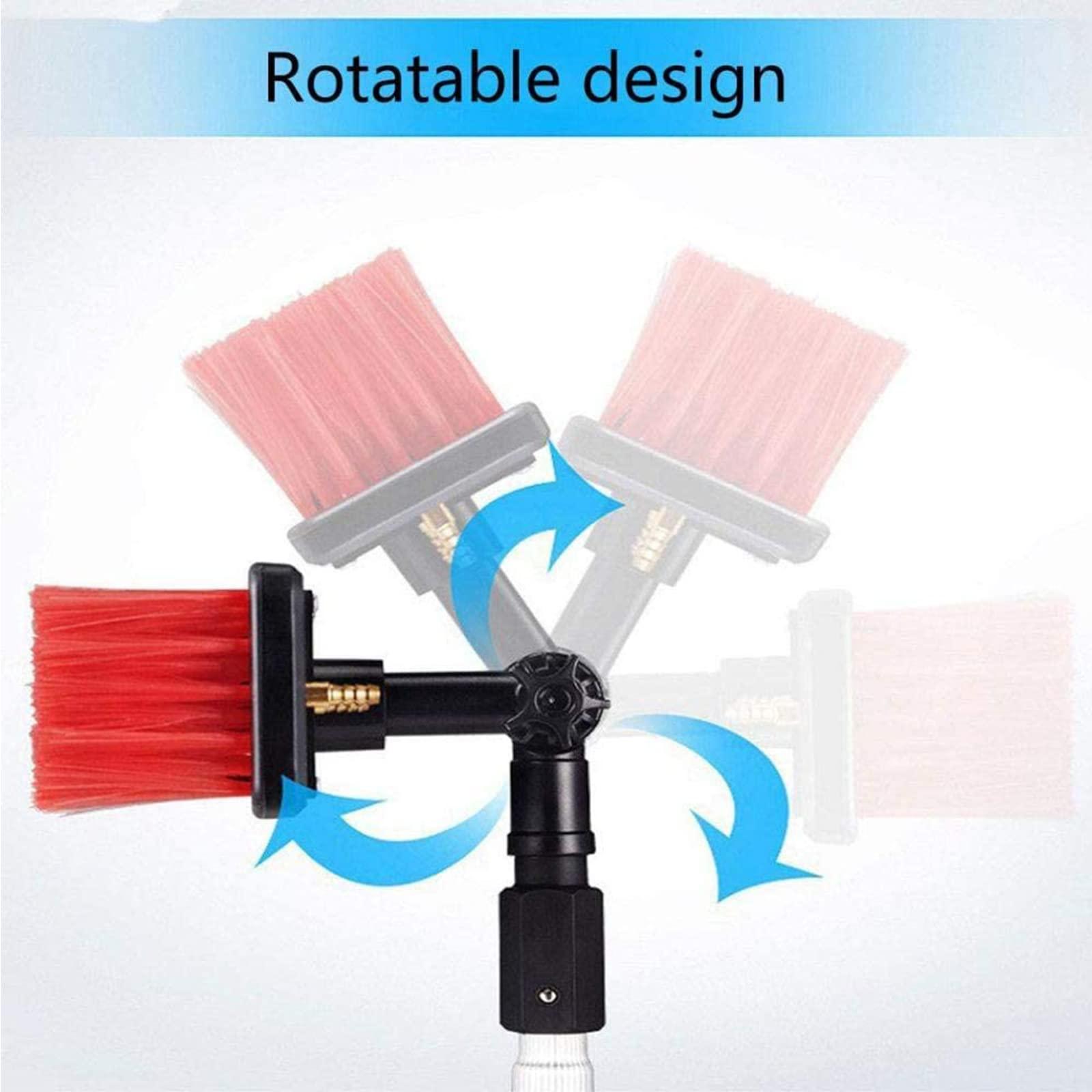 NMDCDH 5m-12m Extension Pole Squeegee Window Washer Combo Telescopic Pole for Window Cleaning Pole Water Brush Extendable Cleaner Conservatory Roof for Photovoltaic Panel Cleaning?0cm Brush Head?