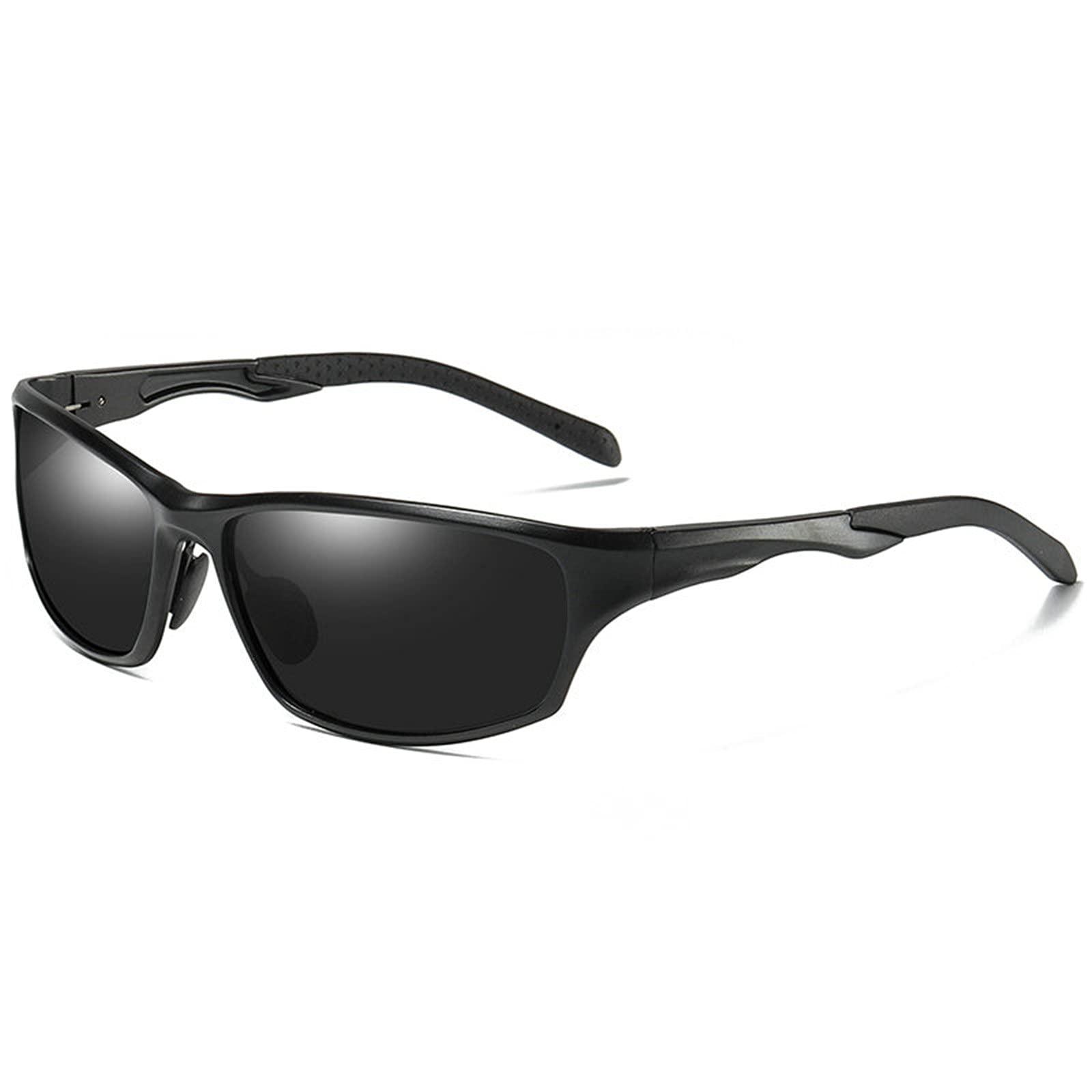 COTIA COTIA Full Reading Sunglasses Men's Polarized Aluminum Magnesium Frame Sports Outdoor Readers Magnification Presbyopic Sun Glasses (black, 3.5)