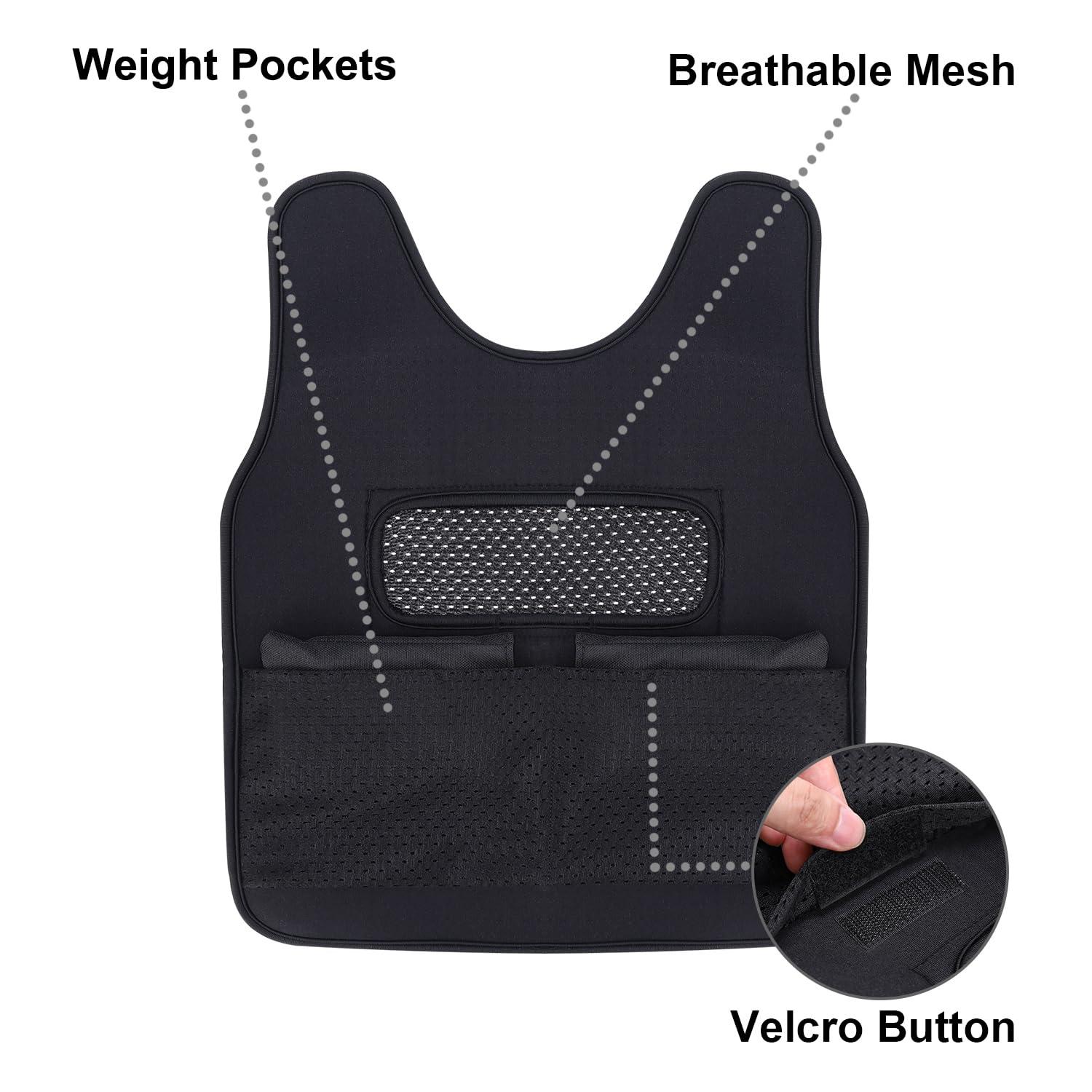 YAFANG Weighted Vest for Kids(Ages 5-9, Medium) Fully Adjustable Sensory Compression Vest for Children with Autism, ADHD, SPD - Includes 3lb Removable Weights