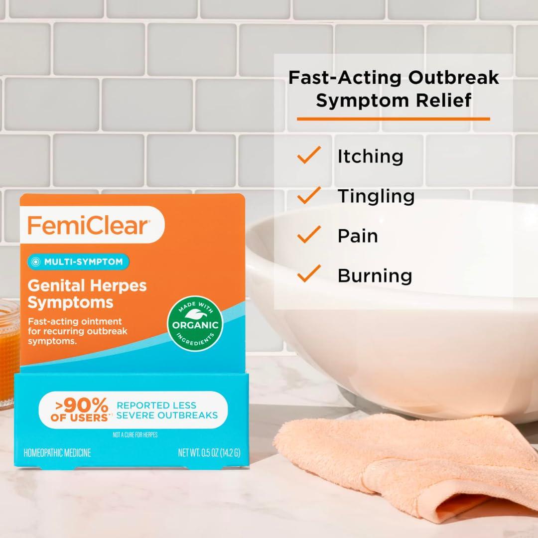 FemiClear FemiClear Complete Feminine Care, Gentle Wash & Herpes Relief Cream - Natural Ingredients for Comfort