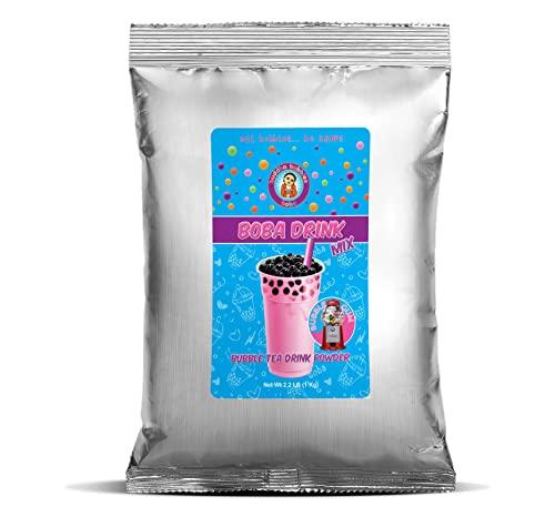Buddha Bubbles Boba BUBBLE GUM Boba Bubble Tea Drink Mix Powder By Buddha Bubbles Boba (2.2 Pounds / 1 Kg)