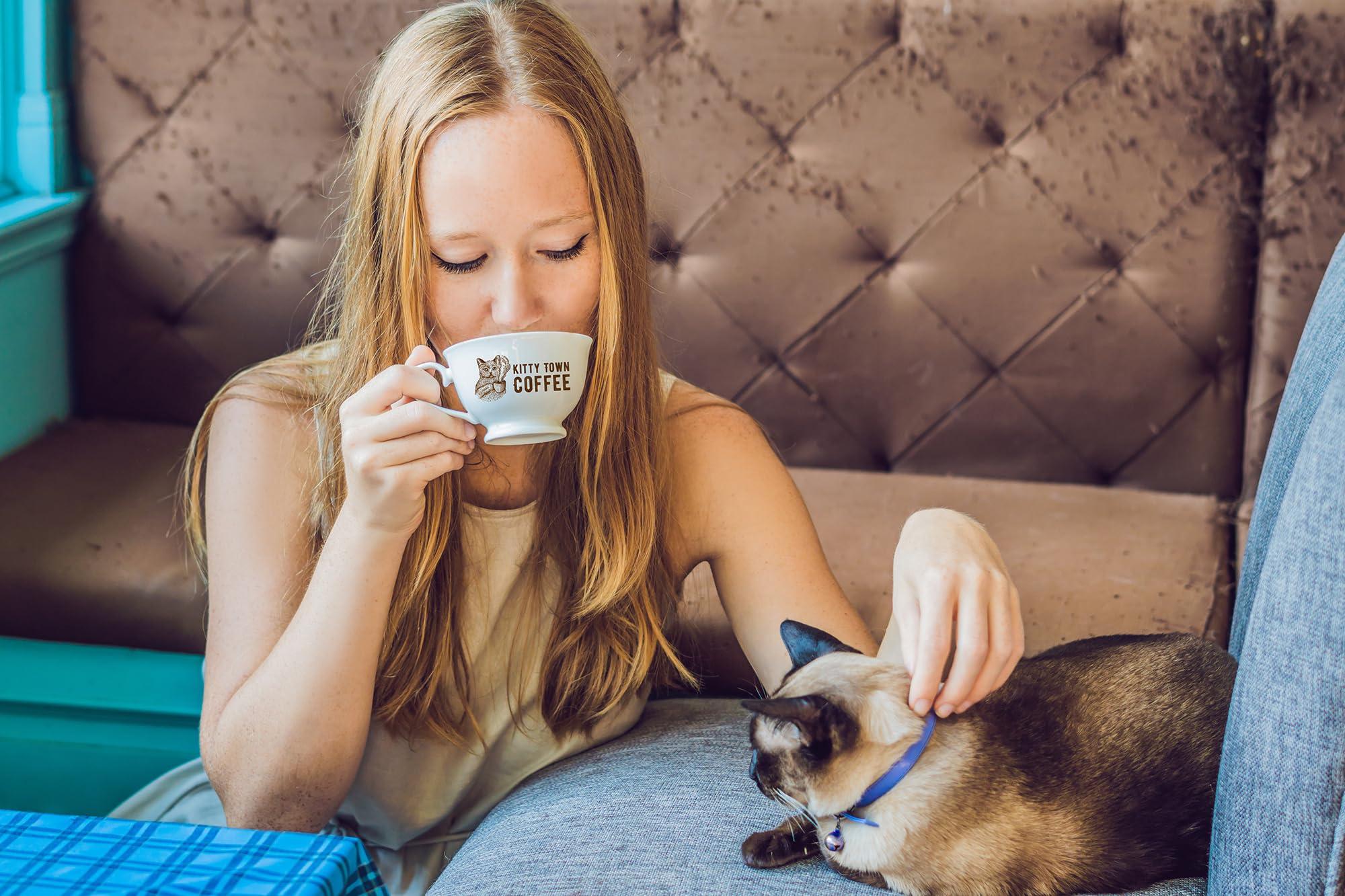 Kitty Town Coffee Kitty Town Coffee: Bean\'s Espresso Blend Medium Roast Coffee From Brazil, Guatemala, & Papua New Guinea 2lb (32oz) Whole Bean