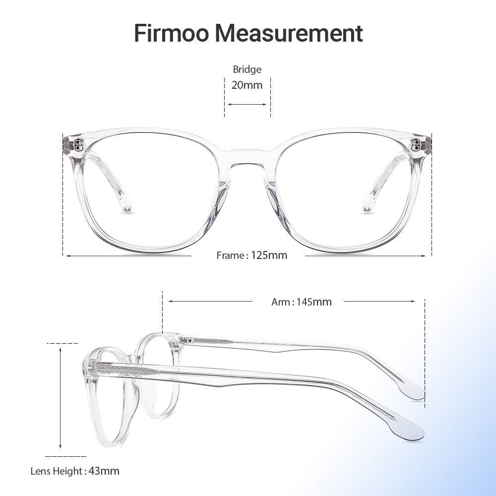 Firmoo Firmoo Blue Light Blocking Glasses, Clear Frame Reading Glasses 3.00, Anti UV Anti Eyestrain Computer Glasses, Bluelight Blocker Eyeglasses