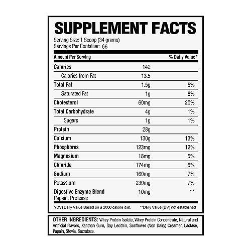 Alpha Nutrition Labs Alpha Nutrition Labs Whey Isolate Protein Powder - Vanilla Flavor, 28g of Protein, Low Carb, Keto-Friendly