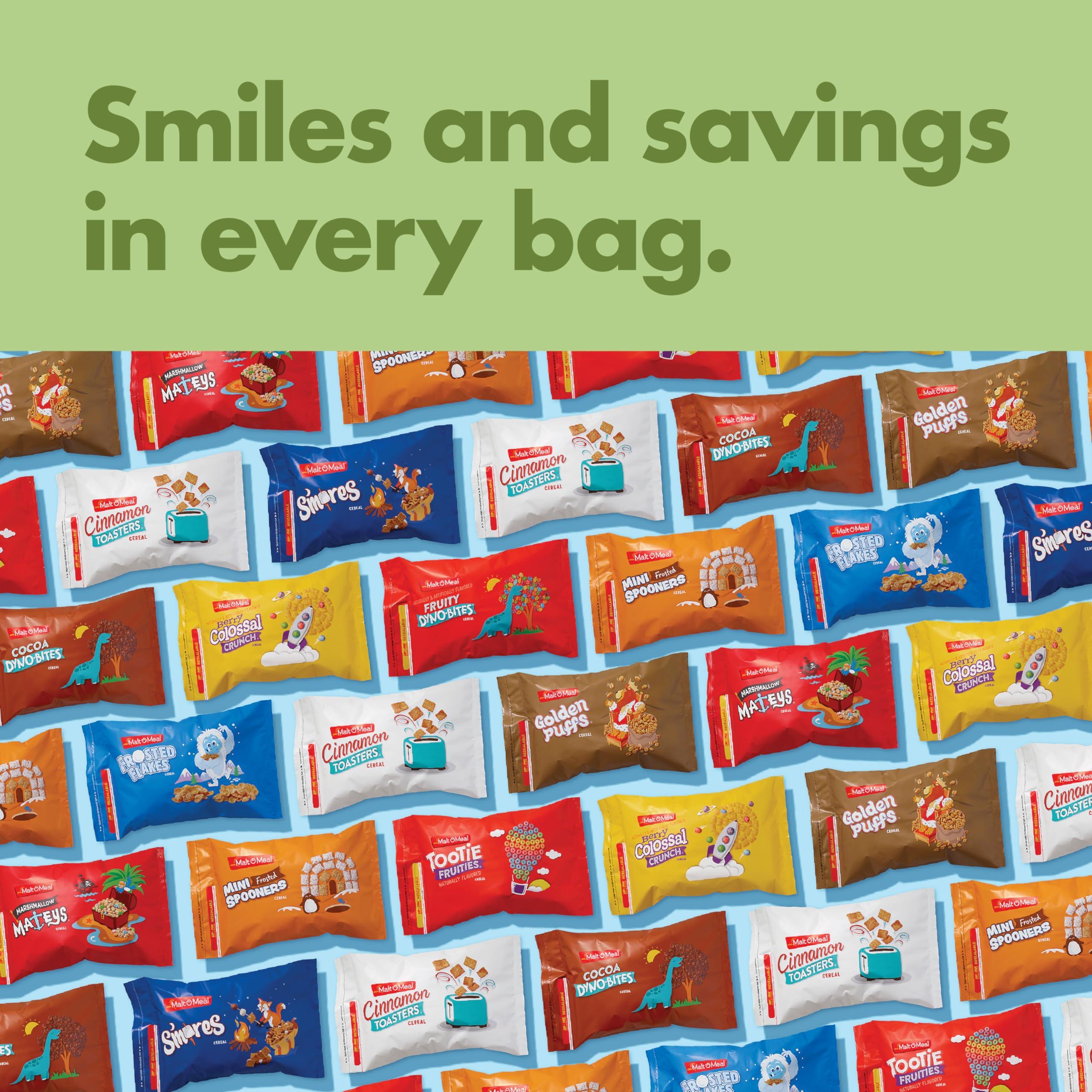 Malt-O-Meal Malt-O-Meal Marshmallow Mateys Breakfast Cereal, Frosted Oat Cereal with Marshmallow Bits, Large Cereal for Family, 33 OZ Resealable Cereal Bag