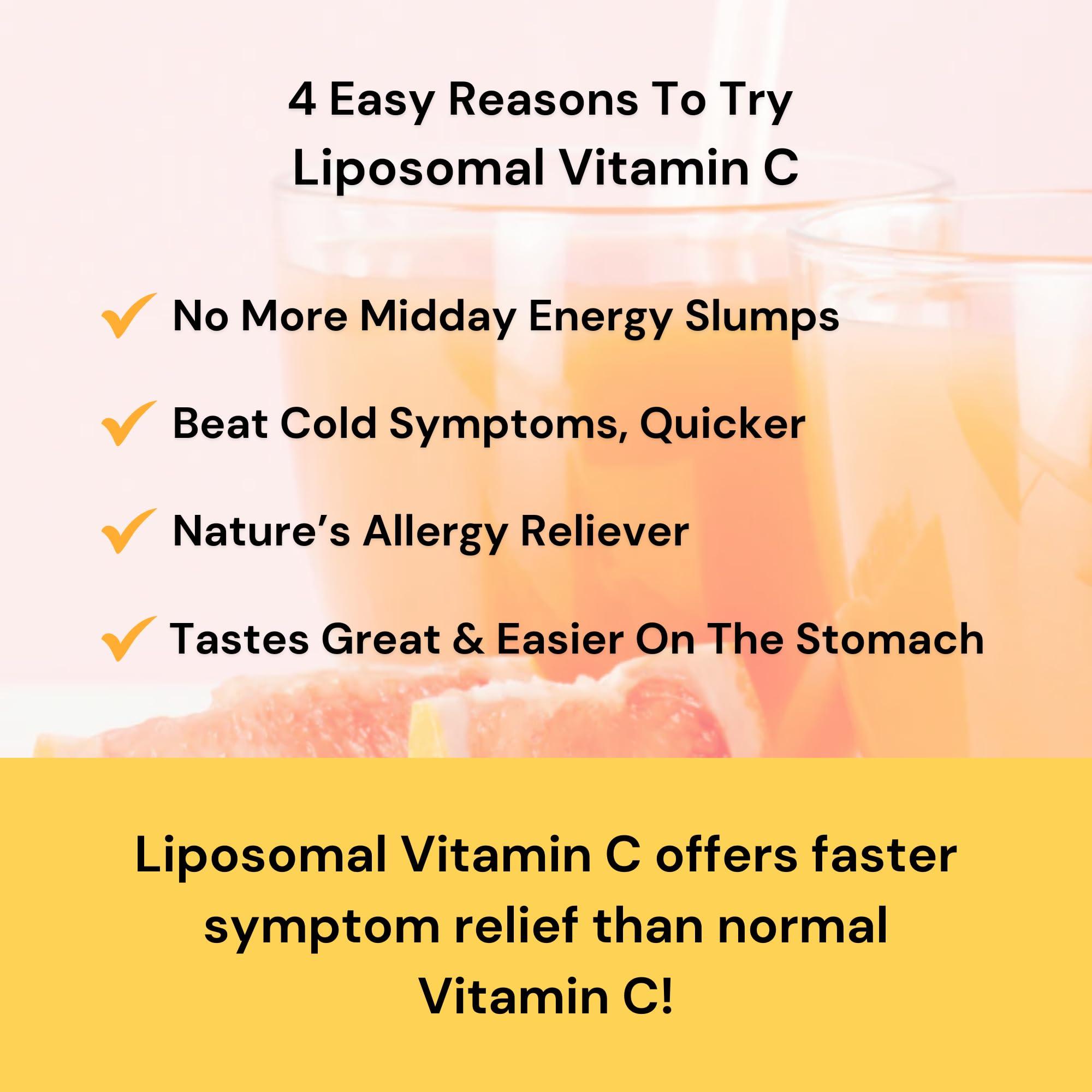 Revitalize Wellness Revitalize Wellness Liposomal Vitamin C | 1,000 mg Vitamin C | Profound Absorption, Pure, Corn Free, & GMO-Free | 30 Servings