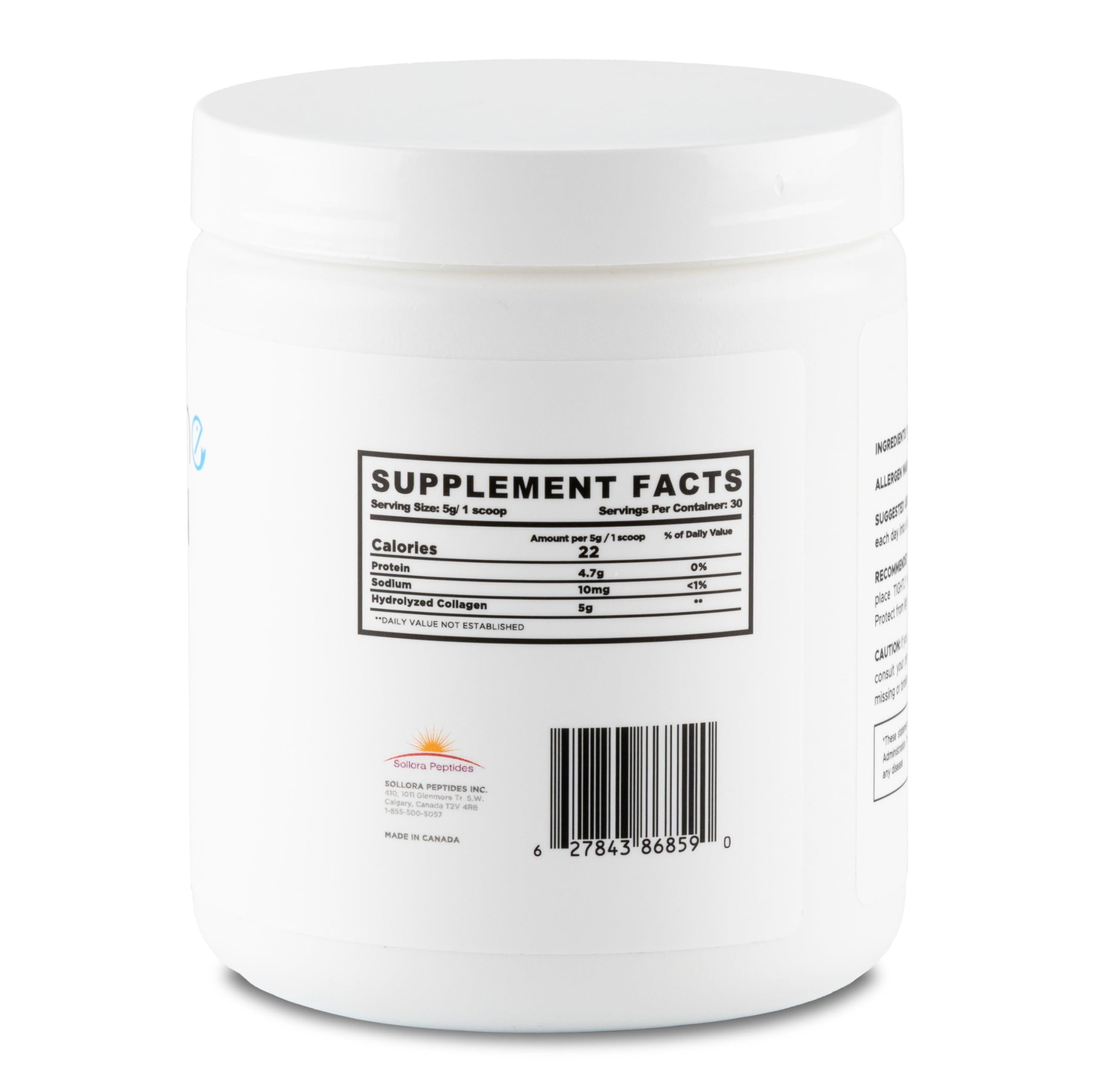 DeepMarine DeepMarine Collagen 100% Canadian Made Collagen Peptides, Wild-Caught Collagen Powder, Hydrolyzed Marine Collagen - 30 Day Supply - Gluten-Free, Tasteless, Odourless, Keto and Paleo Friendly