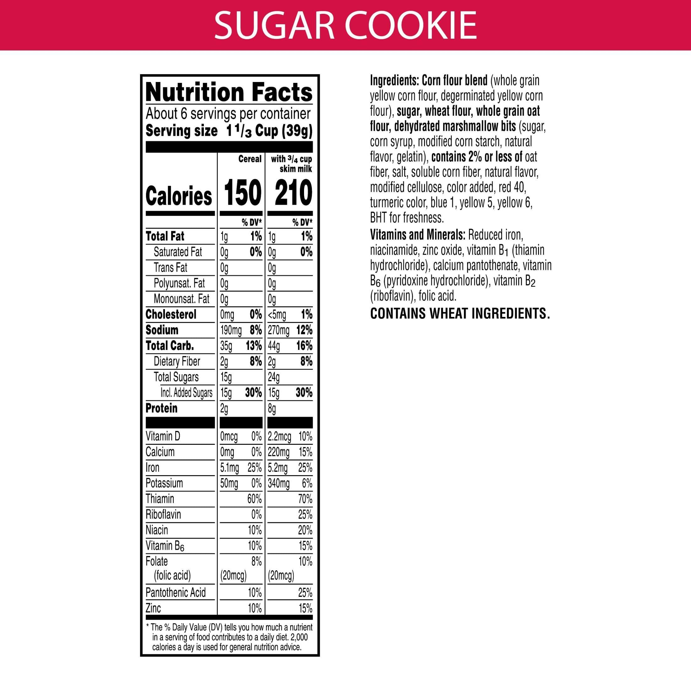 Kellogg's Kellogg\'s The Elf on the Shelf Breakfast Cereal, Christmas Snacks, Sugar Cookie with Marshmallows, 8.1oz Box (1 Box)