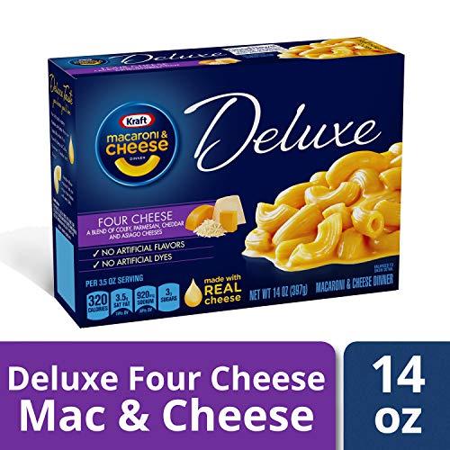 Kraft Kraft Four Cheese Macaroni & Cheese Deluxe Dinner (14oz Boxes, Pack of 4)
