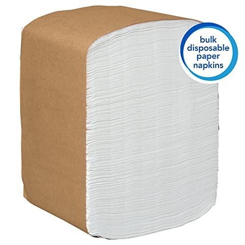 Scott Scott Professional Dinner Paper Napkins (98740), Disposable, White, 1/8 Fold, 1-Ply, 12 x 13 (Unfolded), 24 Packs of 250 Dinner Napkins (6,000 / Case)