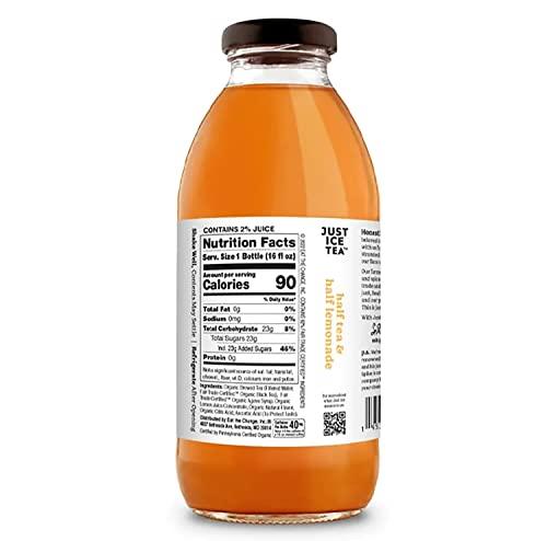 Just Ice Tea Just Ice Tea Organic Half Tea & Half Lemonade, 16 FZ