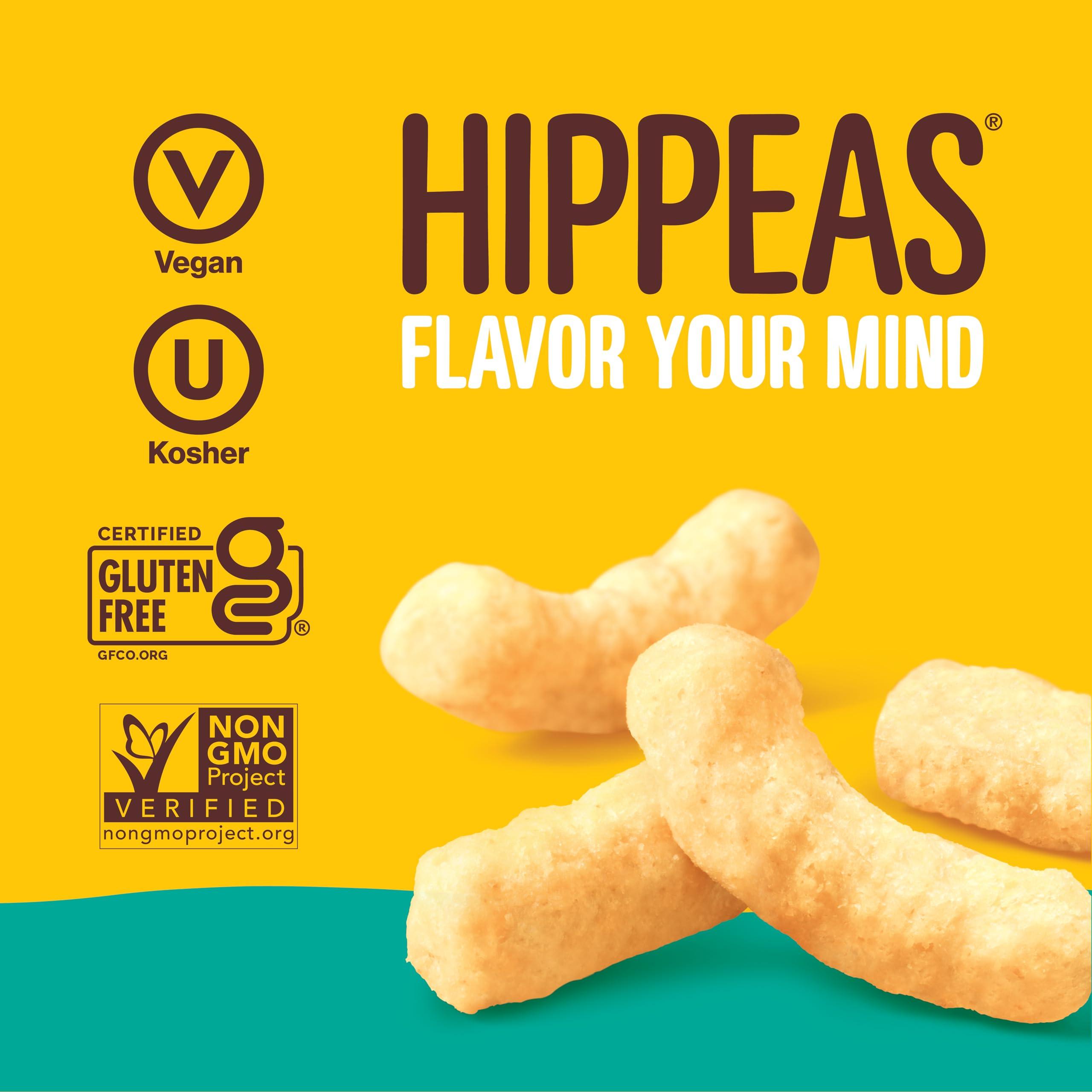 HIPPEAS Hippeas Chickpea Puffs, Cheeze Variety Pack: Vegan White Cheddar, Nacho Vibes, 0.8 Ounce (Pack of 18), 3g Protein, 2g Fiber, Vegan, Gluten-Free, Crunchy, Plant Protein Snacks