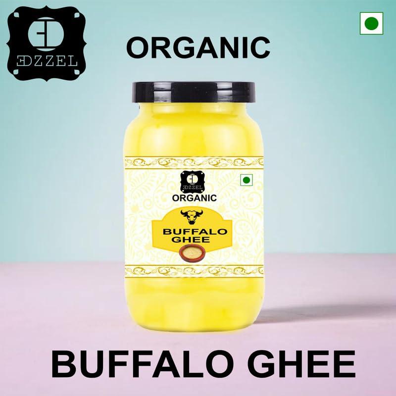 EDZZEL EDZZEL Organic Buffalo Ghee Packaging Grass Fed Buffalo Bilona Ghee Pure & Natural - Pack Of 2 (100 ml)