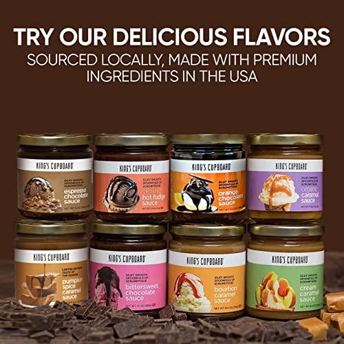 King's Cupboard King's Cupboard Cream Caramel Sauce - The Perfect Sauce for Ice Cream, Fruit Dip, Topping Desserts, Caramel Drizzle for Coffee - Gluten-Free, Kosher, All Natural Ingredients, 10.4 oz