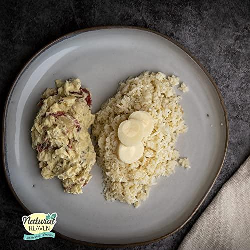 Natural Heaven Natural Heaven Rice, Hearts of Palm White Rice, Gluten Free, Vegan, Low Carb Rice for a Keto Snack or Healthy Food Meal, 9 Oz