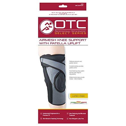 OTC OTC Patella Uplift Spiral Stays Airmesh Select Series Knee Support, Grey, X-Large