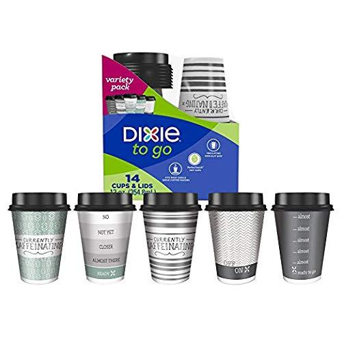 Dixie 14-Pk. Coffee Cups with Lids, 12-oz.