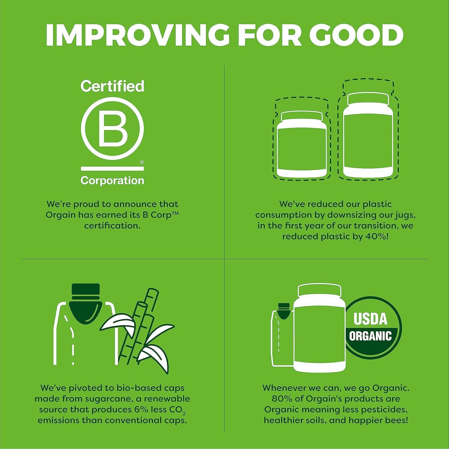 Orgain Orgain Organic Vegan Protein Powder + Oat Milk, Vanilla Bean - 20g Plant Based Protein, Gluten Free, No Dairy, Soy or Lactose Ingredients, Low Sugar, Non-GMO, Kosher, For Shakes & Smoothies - 1.05lb