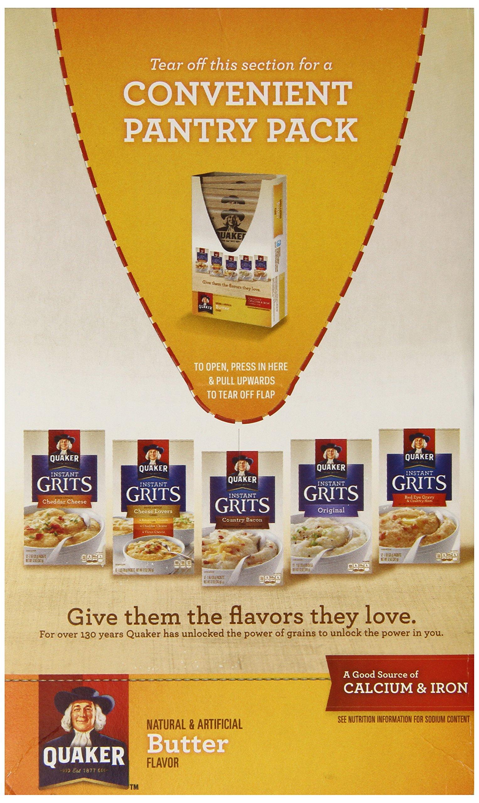 Quaker Oats Quaker Instant Grits, Butter, 12 Ounce