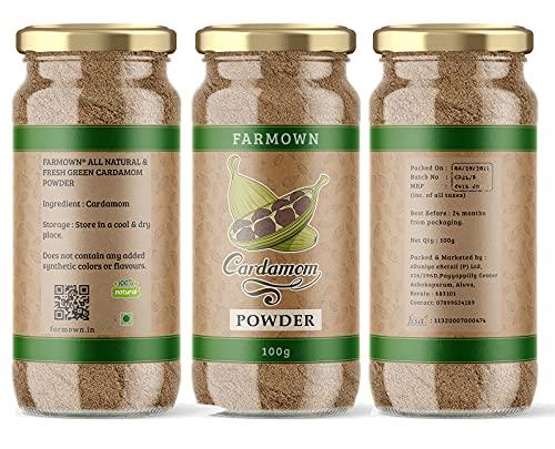 Farmown FarmOwn Green Cardamom Powder Elaichi (100 Grams)