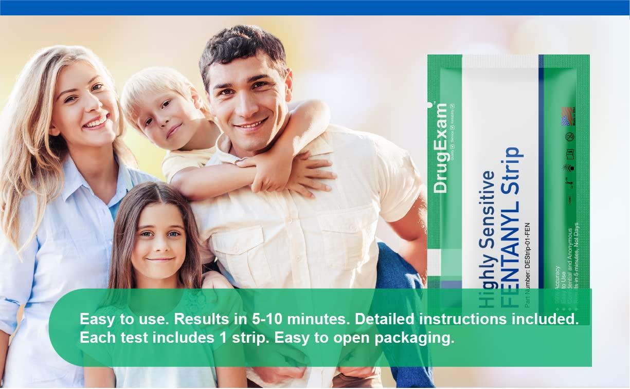 DrugExam 20 Pack - DrugExam Urine Drug Test Testing Strip. Testing for FYN 20 ng/mL. Highly Sensitive, Instant Results. Made in USA. (20)