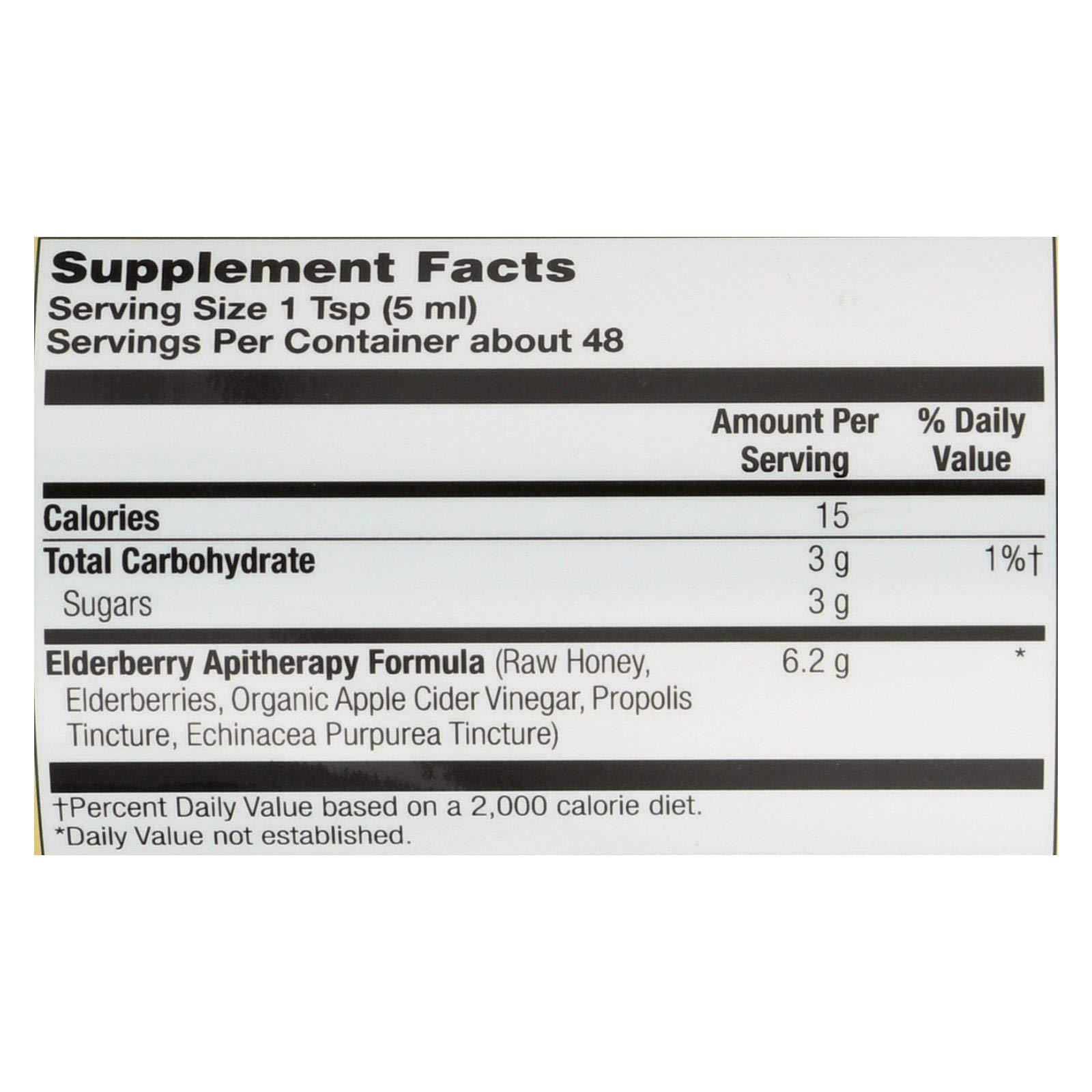 Honey Gardens Traditional Formula Elderberry & Honey Immune Syrup Honey Gardens 8 oz Liquid