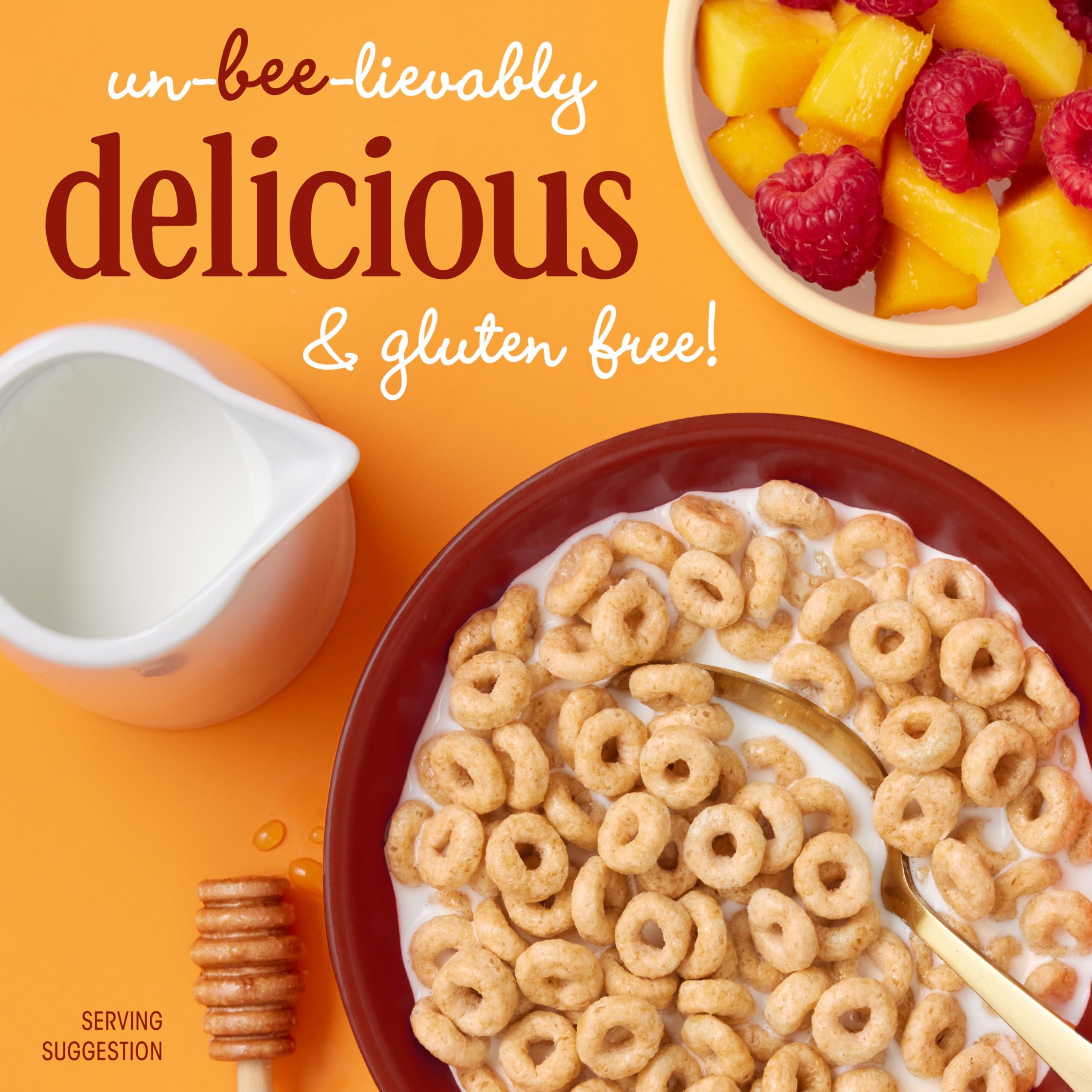 Cheerios Honey Nut Cheerios Heart Healthy Breakfast Cereal, Gluten Free Cereal With Whole Grain Oats, 10.8oz