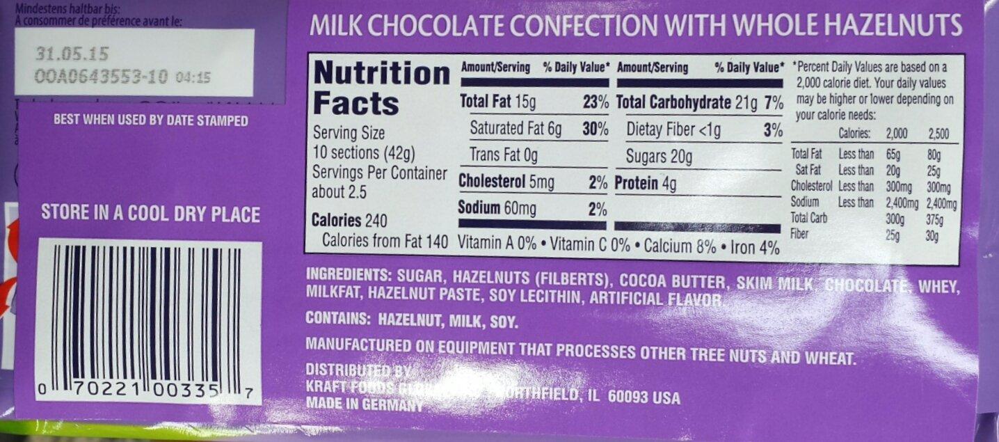Milka Milka 100g different flavors 3-packs (Haselnusse)