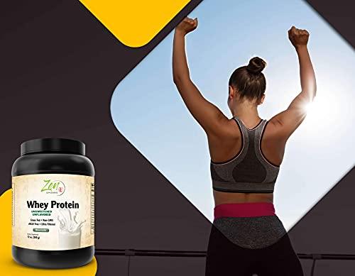 Zen Supplements Zen Supplements - Organic Grass Fed Whey Protein 19g Per Serving Keto Friendly - Unflavored 12 Oz-Powder
