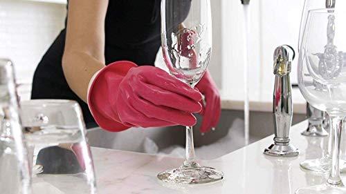 Casabella Casabella Premium Waterblock Cleaning Gloves - 6 Pair (12 Gloves) Pink - (Small)