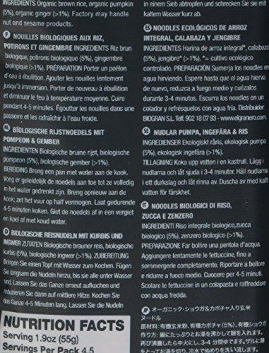 King Soba Noodle Culture King Soba Noodles Organic Pumpkin Ginger Brown Rice Noodles, 8.8 Ounce