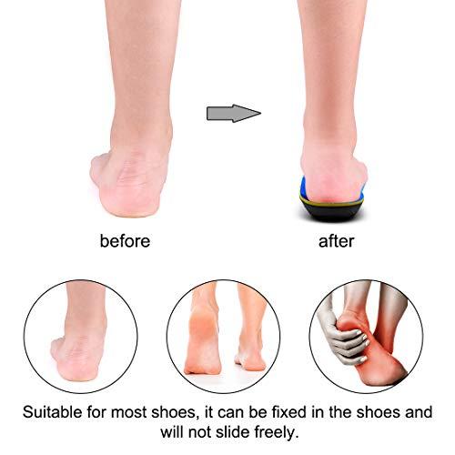 STSVZORR High Arch Support Insoles Plantar Fasciitis Orthotic Shoes Inserts Relieve Flat Feet Heel Pain Athletic Cushioning