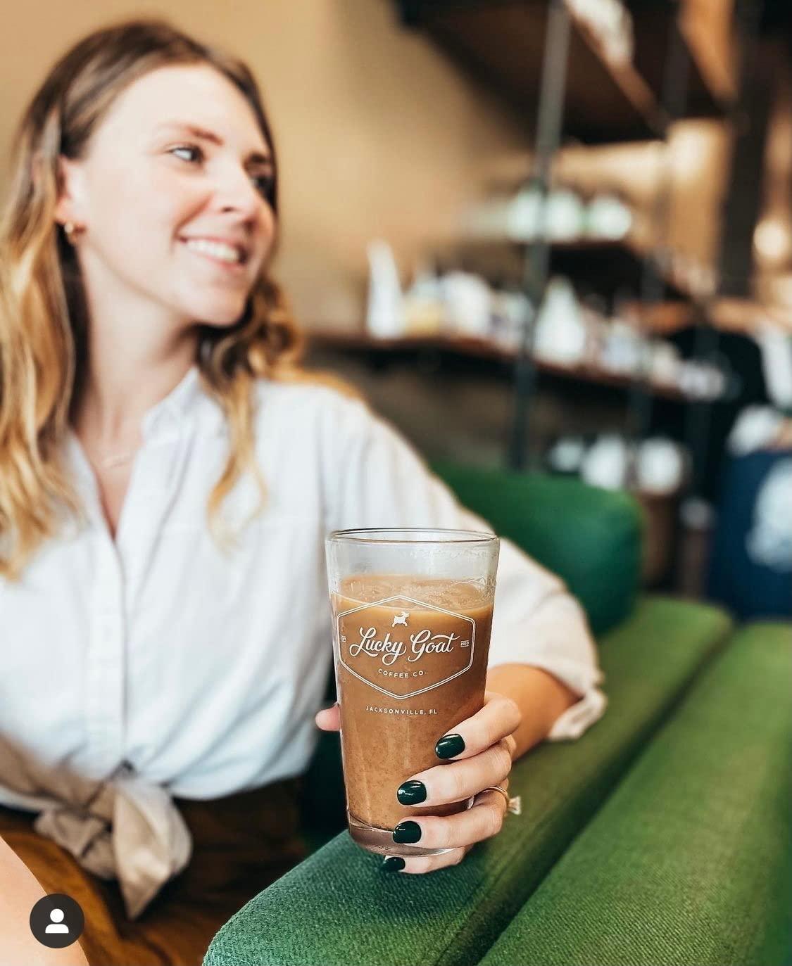 Lucky Goat Lucky Goat Espresso Blend Whole Bean Coffee – Lucky 7 – Snappy, Spicy Body, Citric Acidity, Dark Chocolate, Complex - Medium Roast, 12 Ounce Bag, 100% Arabica