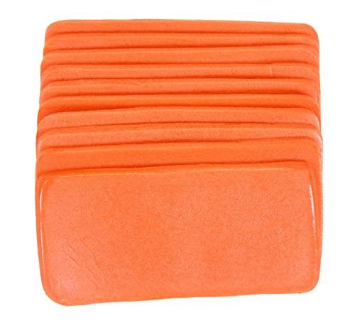 Primacare Primacare IS-5202 (Pack of 10) Padded Aluminum Finger Splints, Finger Brace for Pain Relief Sport Injuries, Basketball, Finger Buddy Wraps for Broken, Swollen Fingers or Dislocated Joint, 2", Orange