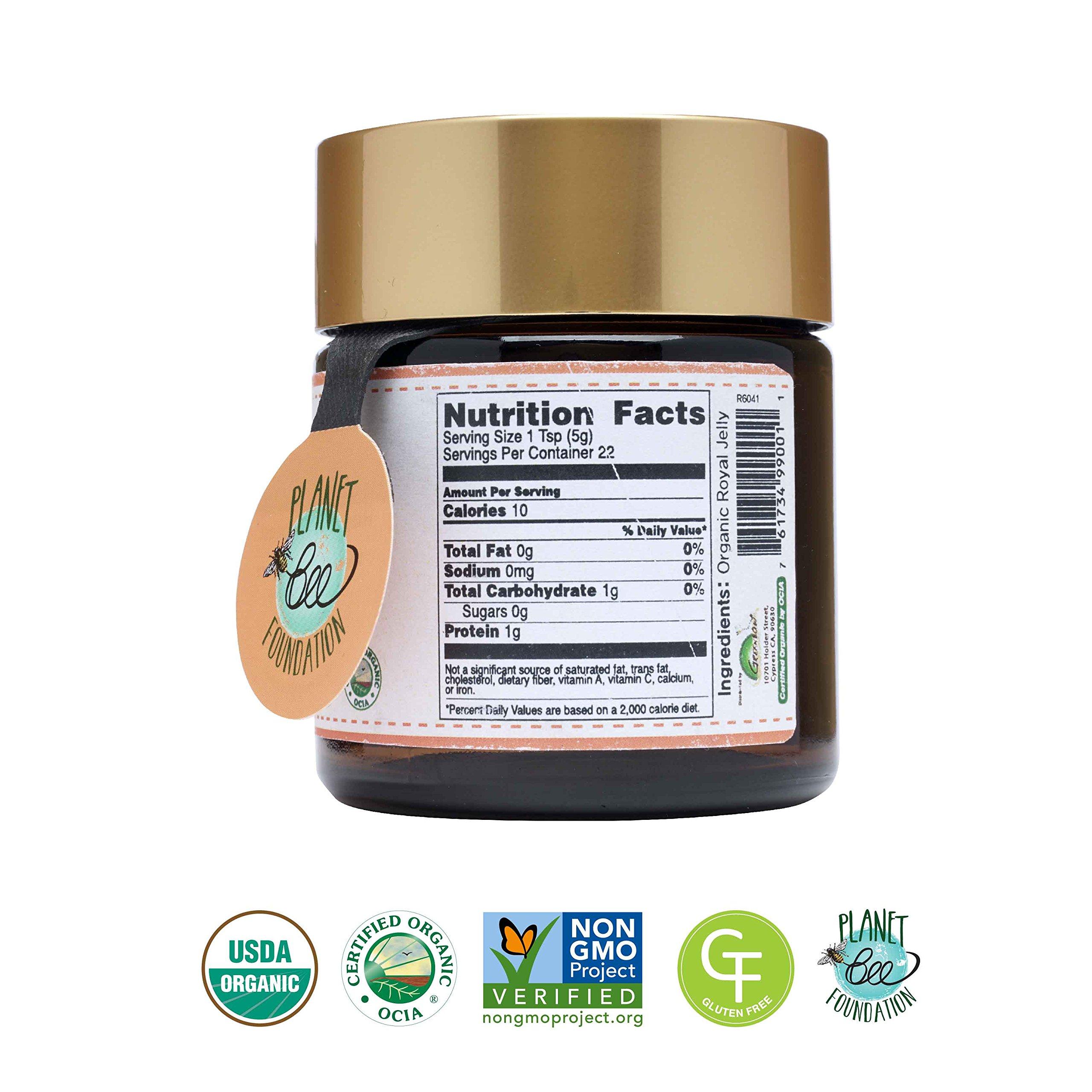 Greenbow Greenbow Organic Fresh Royal Jelly - 100% USDA Certified Organic, Non-GMO, Halal, Pure, Gluten Free - One of The Most Nutrition Packed - (113g)