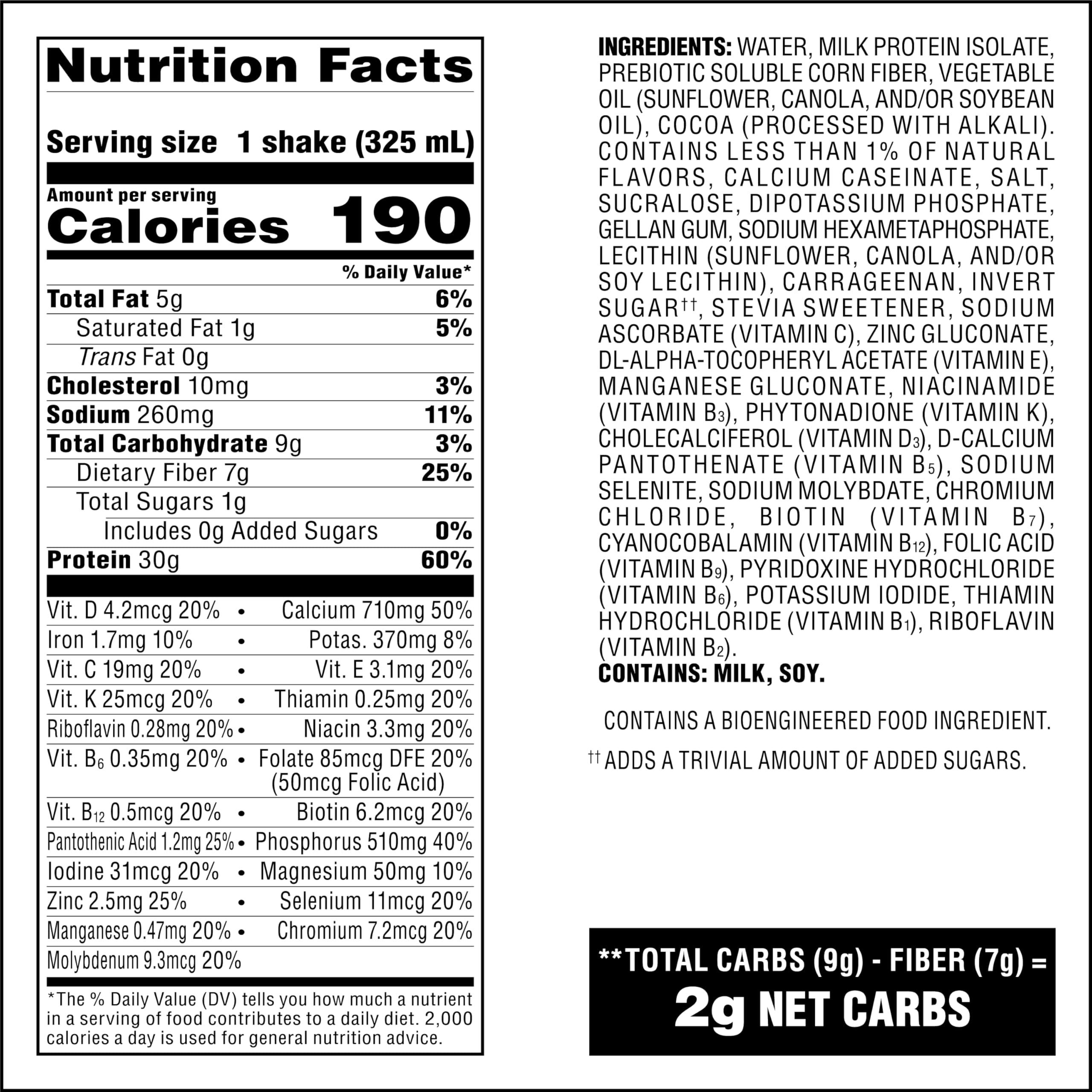 Atkins Atkins Strong High Protein Shake, Chocolate Peanut Butter, 30g Protein, 7g Prebiotic Fiber, Muscle & Gut Health Support Complex, 12 Count