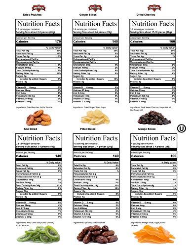 It's Delish Gourmet Dried Fruit Variety Gift Tray Large 6-Pt by It's Delish - Gift Basket | New Year Events, Fathers Mothers Day Holiday Party Birthday Valentines Anniversary Sympathy Get Well Hostess Gift Box