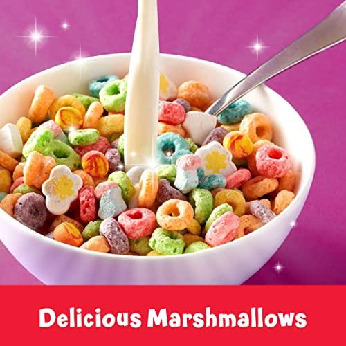 Froot Loops Froot Loops Breakfast Cereal with Marshmallows, Fruit Flavored, Breakfast Snacks, Family Size, Original with Marshmallows, 17.7oz Box