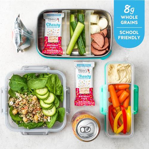 Blake's Seed Based Blake’s Seed Based Chewy Granola Bars — Birthday Cake (5 Count), Vegan, Gluten Free, Nut Free & Dairy Free, Healthy Snacks for Kids or Adults, School Safe, Low Calorie Soy Free Snack