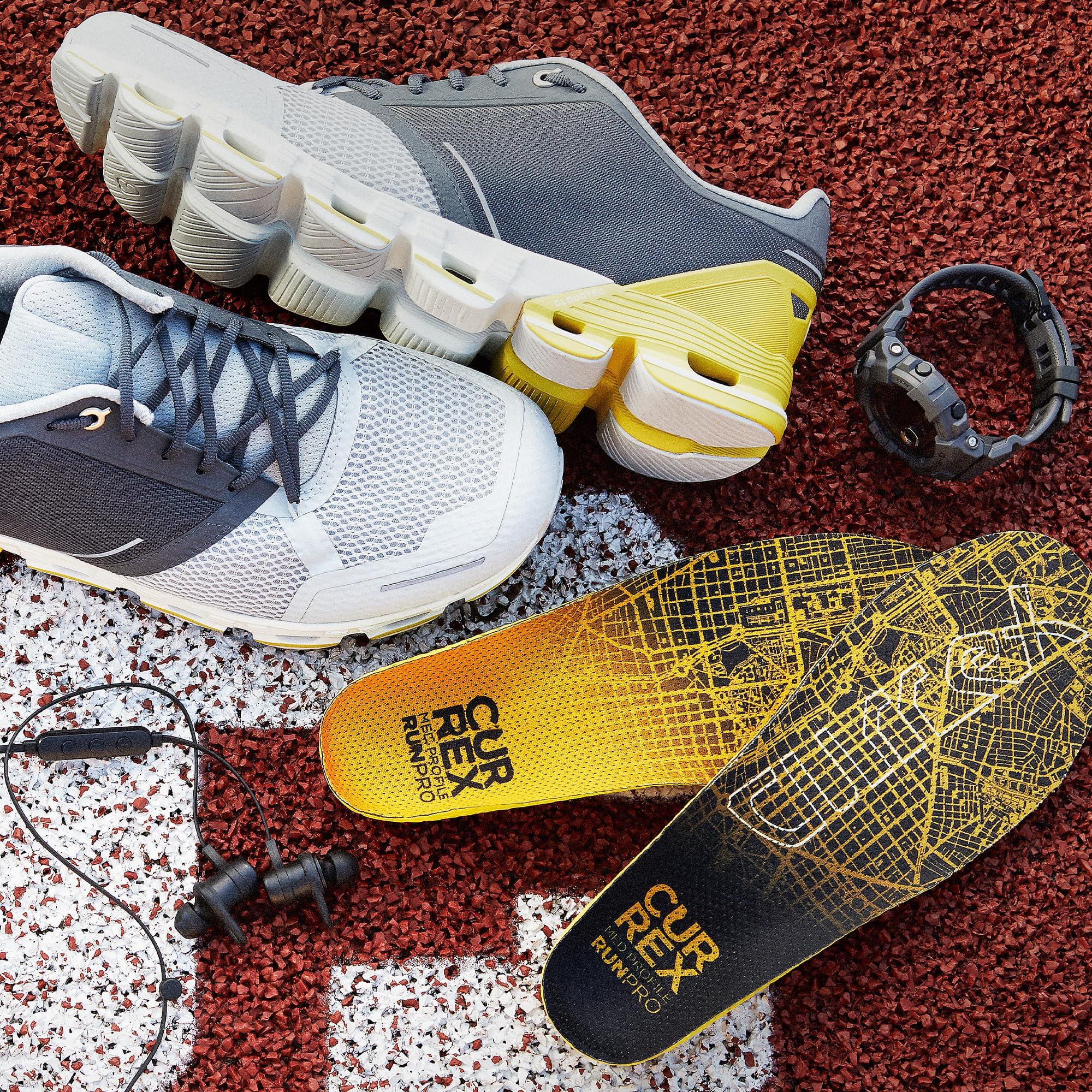 currex CURREX RunPro Insoles for Running Shoes  Arch Support Inserts to Help Reduce Fatigue, Prevent Injuries & Boost Performance  for Men & Women  Medium Arch, XL